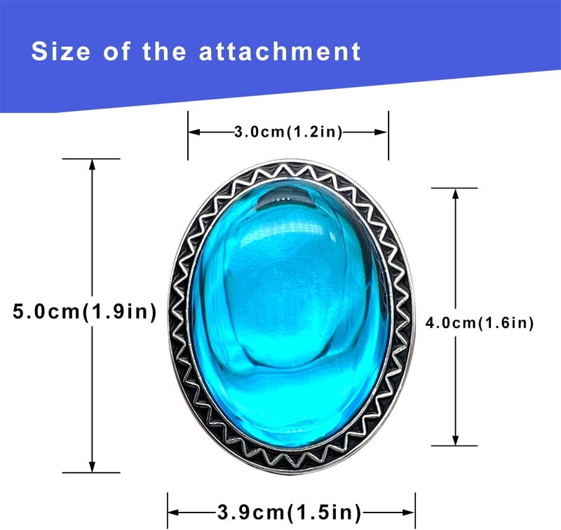 QUKE Stone Bolo Tie Native Western Cowboy Hand-woven Leather Bola Tie Necktie for Men Women - Image 2